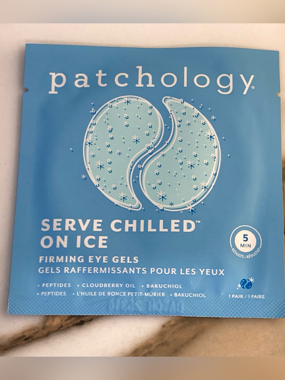 Patchology Serve Chilled Firming Eye Gels 1 Set New & Sealed